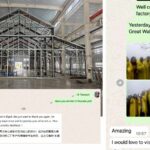 Large Garden Greenhouse Client Visits the Great Wall